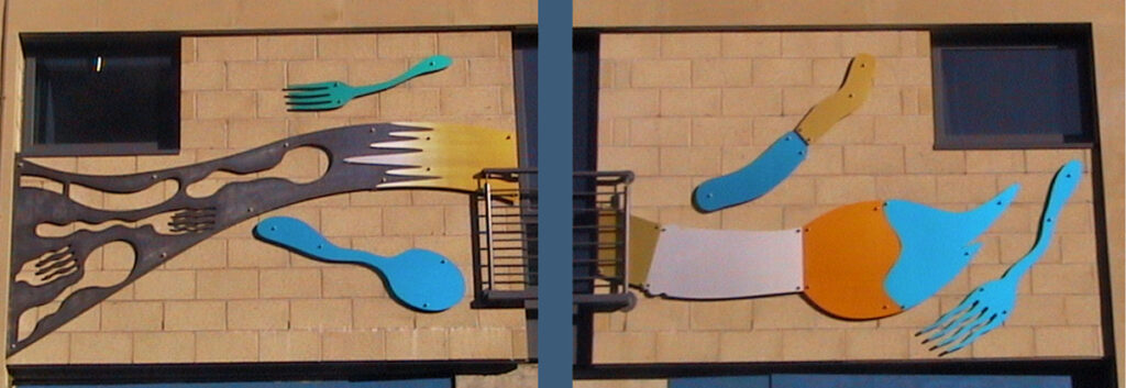 Cutlery Swarm anodised section detail